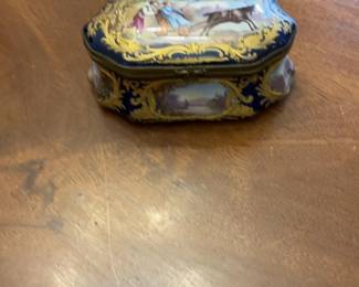 Antique 18th C. French Sevres Porcelain Plate Artist Signed