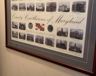 Framed Art Print: County Courthouses of Maryland