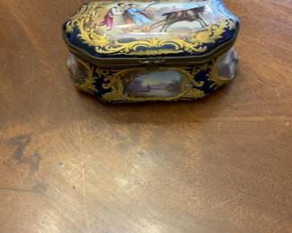 Antique 18th C. French Sevres Porcelain Plate Artist Signed