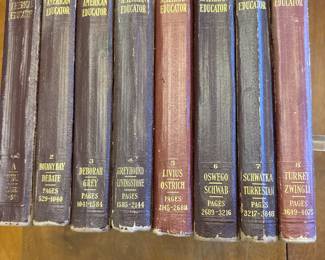 Vintage 1920s The American Educator Encyclopedia Set - 8 Volumes