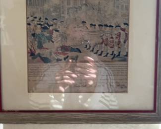 Framed Print of Paul Revere's The Bloody Massacre