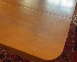 Vintage Traditional Wooden Extension Dining Table with Turned Legs