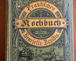 Antique Praktisches Kochbuch by Henriette Davidis - German Cookbook