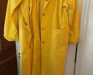 Vintage Evan Picone Yellow Trench Coat