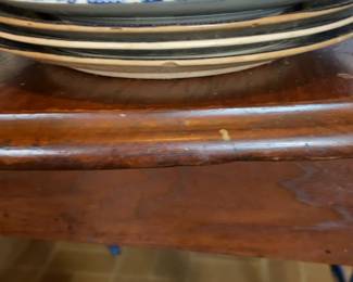 Vintage Japanese Blue Willow Pattern Plates Set of 4