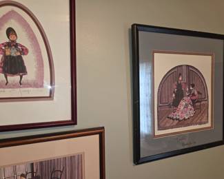 P. Buckley Moss prints, many styles, signed