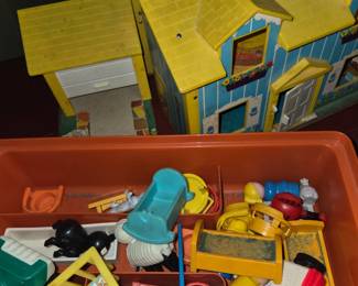 Fisher-Price vintage playhouse & furniture