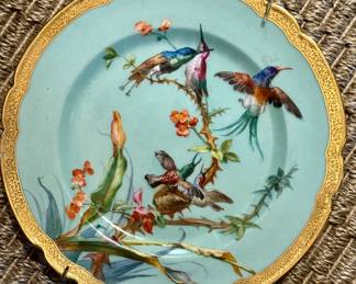 Circa 1860 Minton plate in gorgeous detail. This plate is very rare!