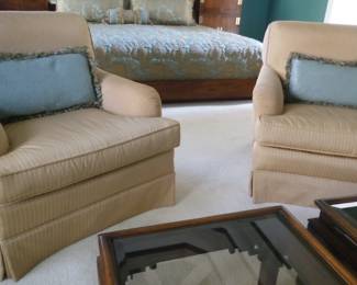 pair bedroom chairs