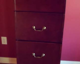 wood 4 drawer file cabinet