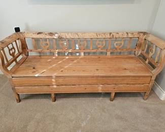 Fab Swedish inspired bench with storage