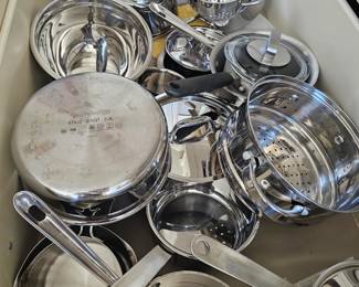 lots of pots and pans