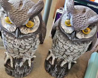 plastic owls