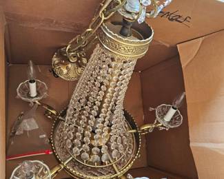 Gleaming European chandelier, such a beauty