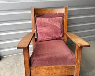 3 ArtsCraftsStyleWoodenRockingChair