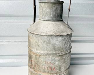 6 Antique24GalvanizedMetalOilCan