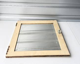 83 VintageWoodenMirrorCabinetDoor