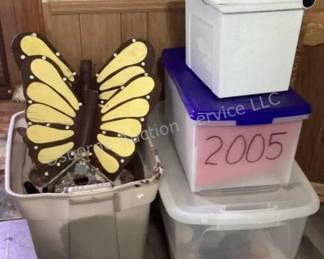 Yard decor & storage containers