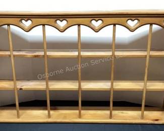 Wood knick knack shelf