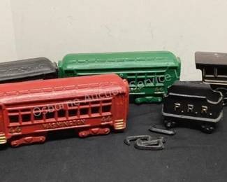 Cast iron train set