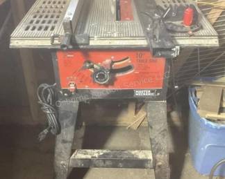 Master Mechanic table saw