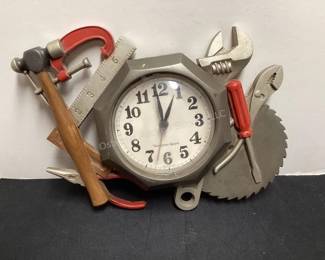 Vintage tool clock