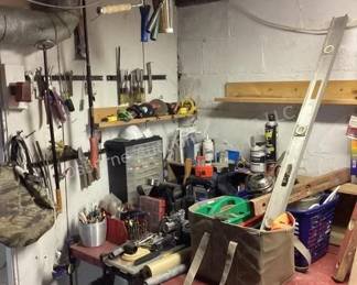 Misc. tool bench contents