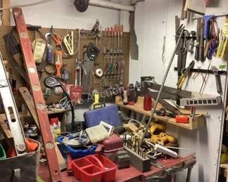 Misc. tool bench contents