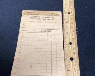 Vintage Midland Receipt Book