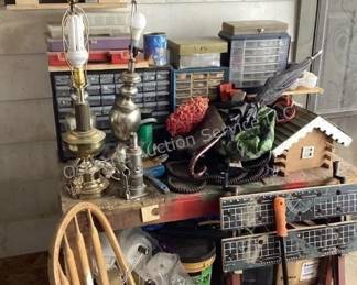 Shop organizers, lamps & more