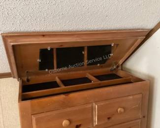Dresser with flip top