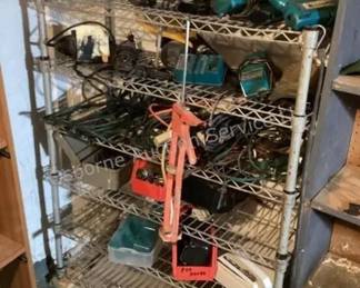 Wire shelf & misc. tools