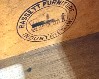 Bassett Furniture Industries Inc Original Maker’s Mark Stamp