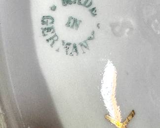 Vintage Made in Germany Porcelain Mark – Hand-Painted Decorative Dish Backstamp