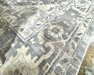 Statement Neutral Area Rug for Living or Dining Spaces