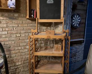 wine rack bar station $$50