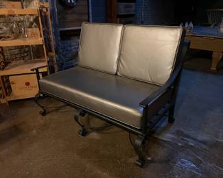 Leather  lounger Vikings hood$100 75% applied 