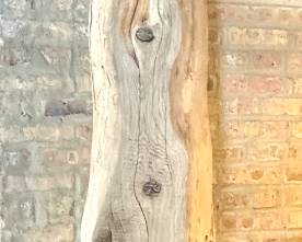 Enormous Reclaimed Live Edge Wood Column, Sculptural Natural Wood Architectural Element