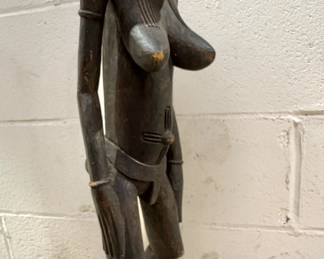 African Figurative Sculpture with Abstract Stylized Features