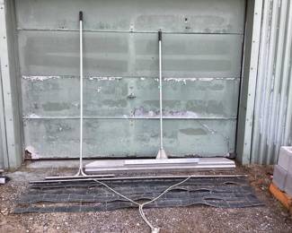 Aluminum rakes & rubber drag