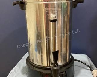 Several coffee perculators