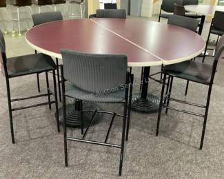 Game/Party tables with 6 stools (several sets available)