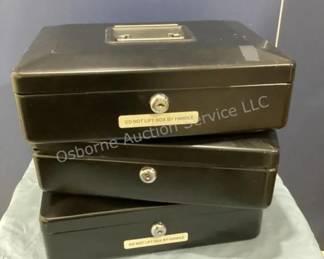 Cash boxes (no keys)