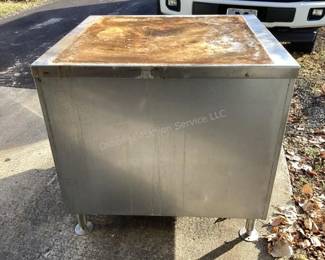 Commercial kitchen stainless table