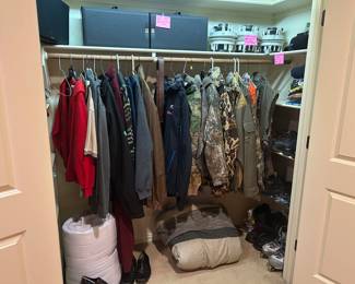 Mens clothing, shoes, ski boots