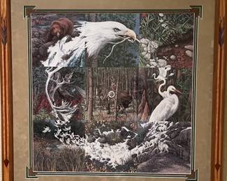 Bev Doolittle, signed/numbered framed art "Sacred Circle"