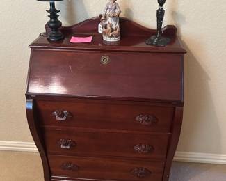 Rosewood antique secretary desk