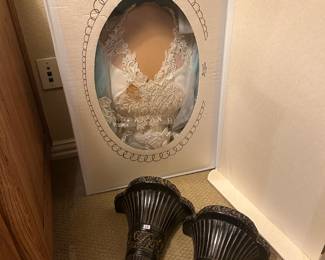 Vintage wedding dress in box