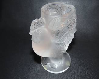 Lalique rooster egg cup.