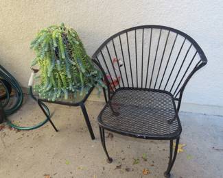 Patio table and chairs.
